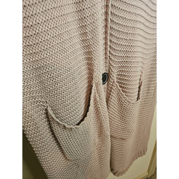 Easel Dusty Rose Duster Sweater Size S/M - Picture 3 of 7
